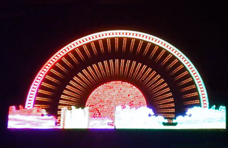 河北石家庄乡村小镇灯光工程