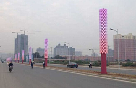 渭南华山大街LED光柱