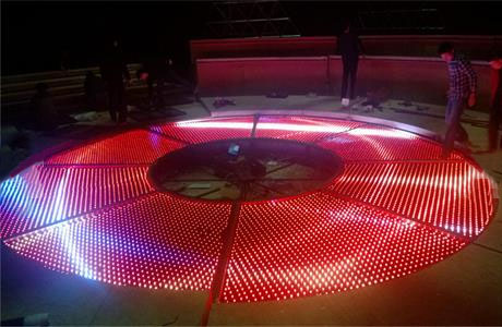 重庆电台室内地板LED像素屏