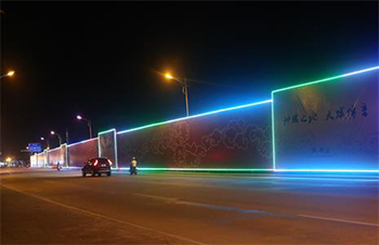 海南陵水外围广告牌灯光